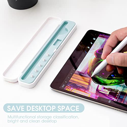 ZORBES® Abs for Apple Pencil Cover Protective Case 1st 2nd Generation Carrying Stylus Magnetic Ipad Without Pen Tip Blue 2PCS ZORBES® Abs for Apple Pencil Cover Protective Case 1st 2nd Generation Carrying Stylus Magnetic Ipad Without Pen Tip Blue 2PCS